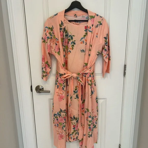 Baby Be Mine Labor & Delivery Maternity Hospital Set with Matching Swaddle & Bow - Picture 1 of 8